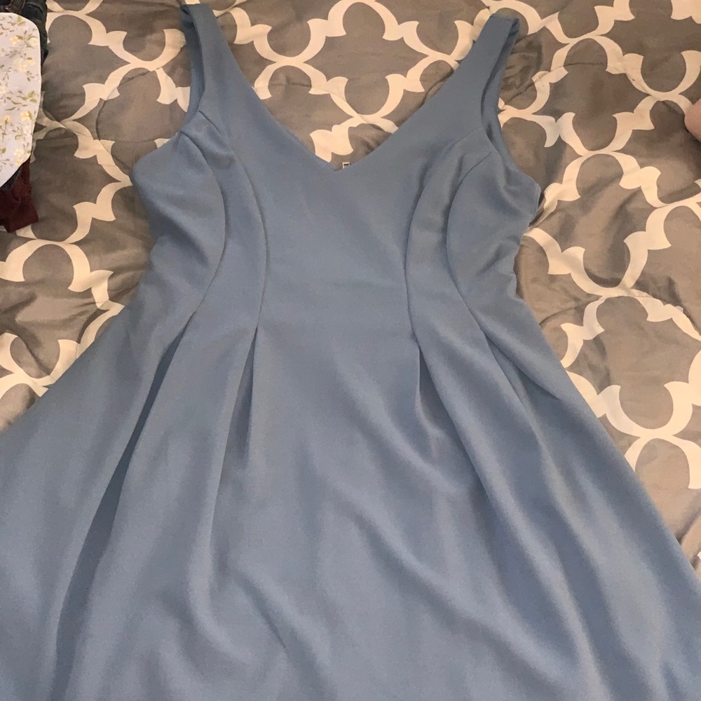 Blue skater dress